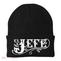 El Jefe The Boss in Spanish Funny Mexican Quote Beanie thumb 0