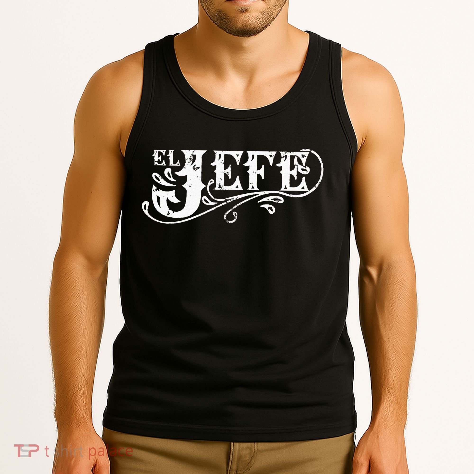 El Jefe The Boss in Spanish Funny Mexican Quote Tank Top