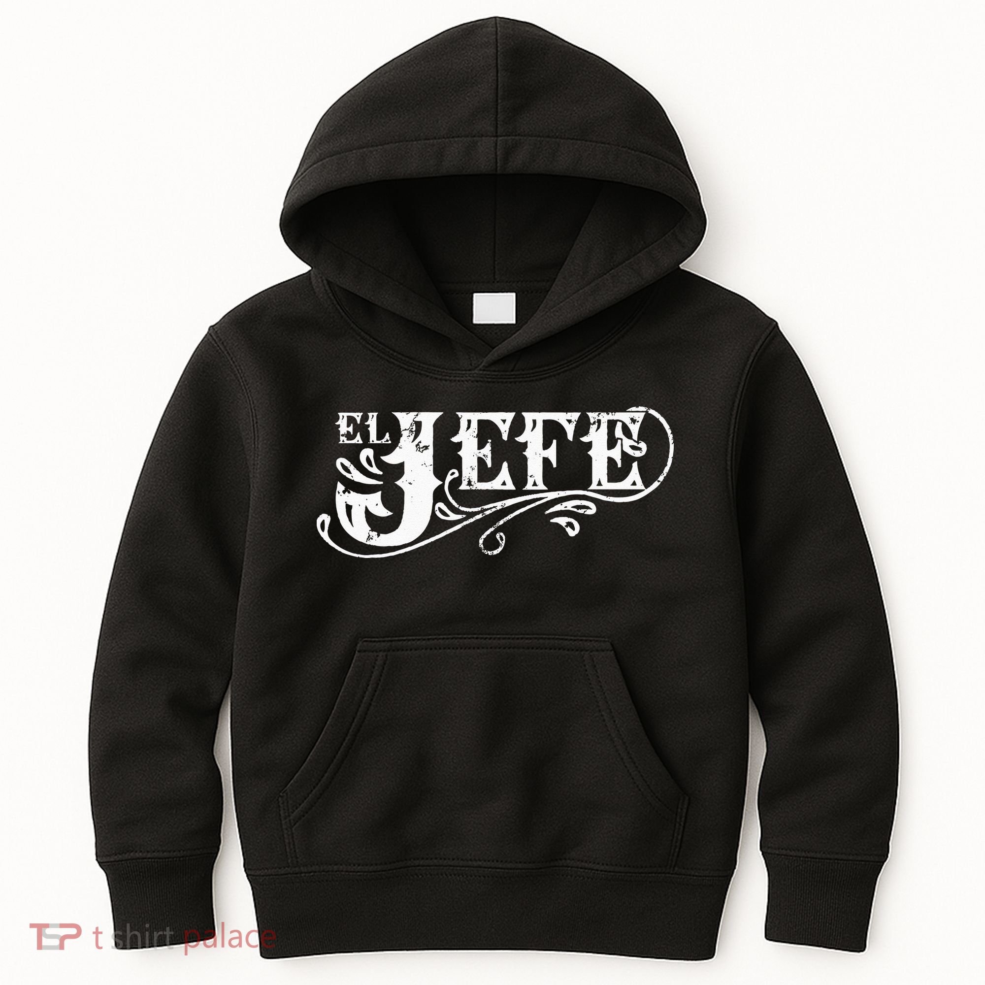El Jefe The Boss in Spanish Funny Mexican Quote Kids Hoodie