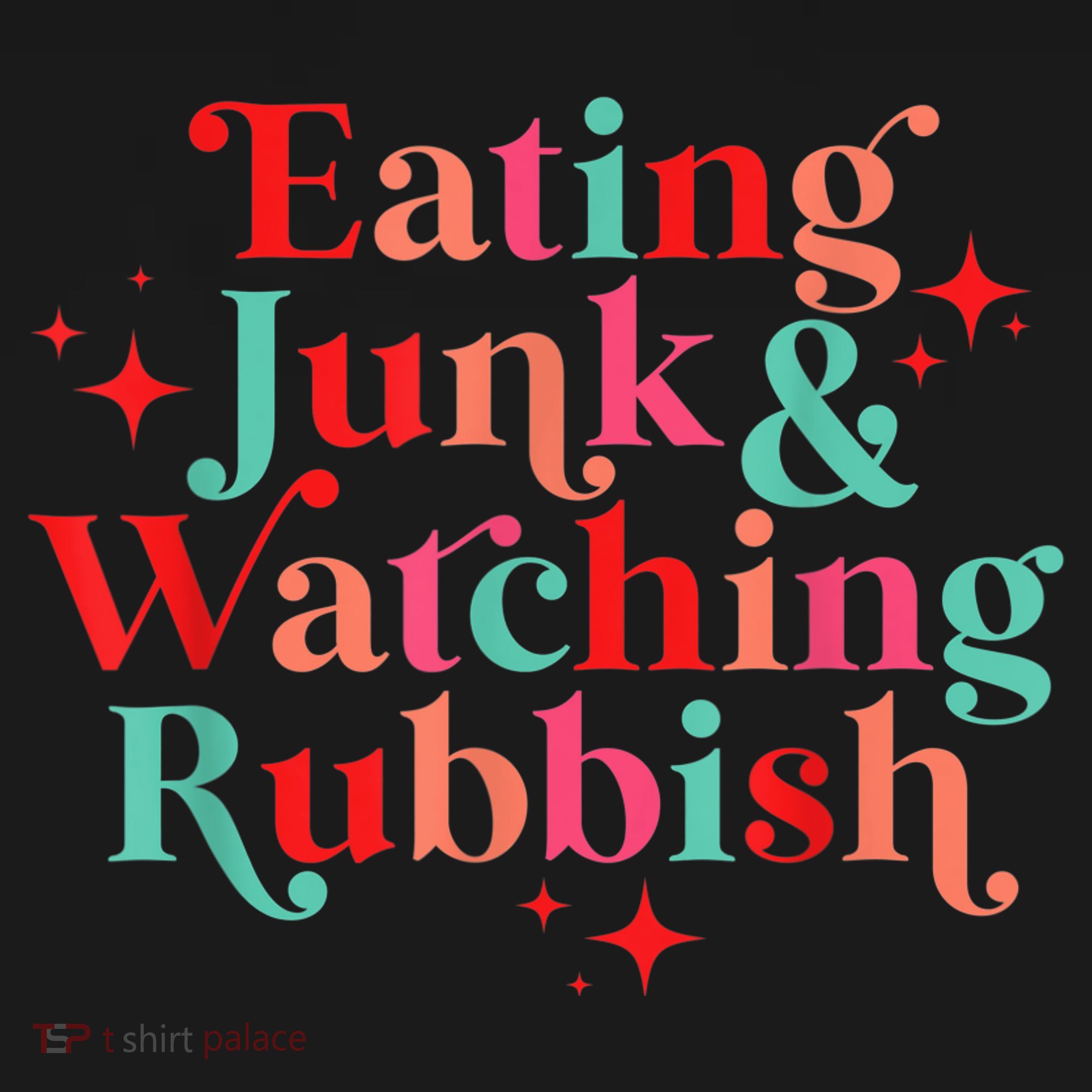 Eating Junk & Watching Rubbish Funny Christmas Women's Tank Top