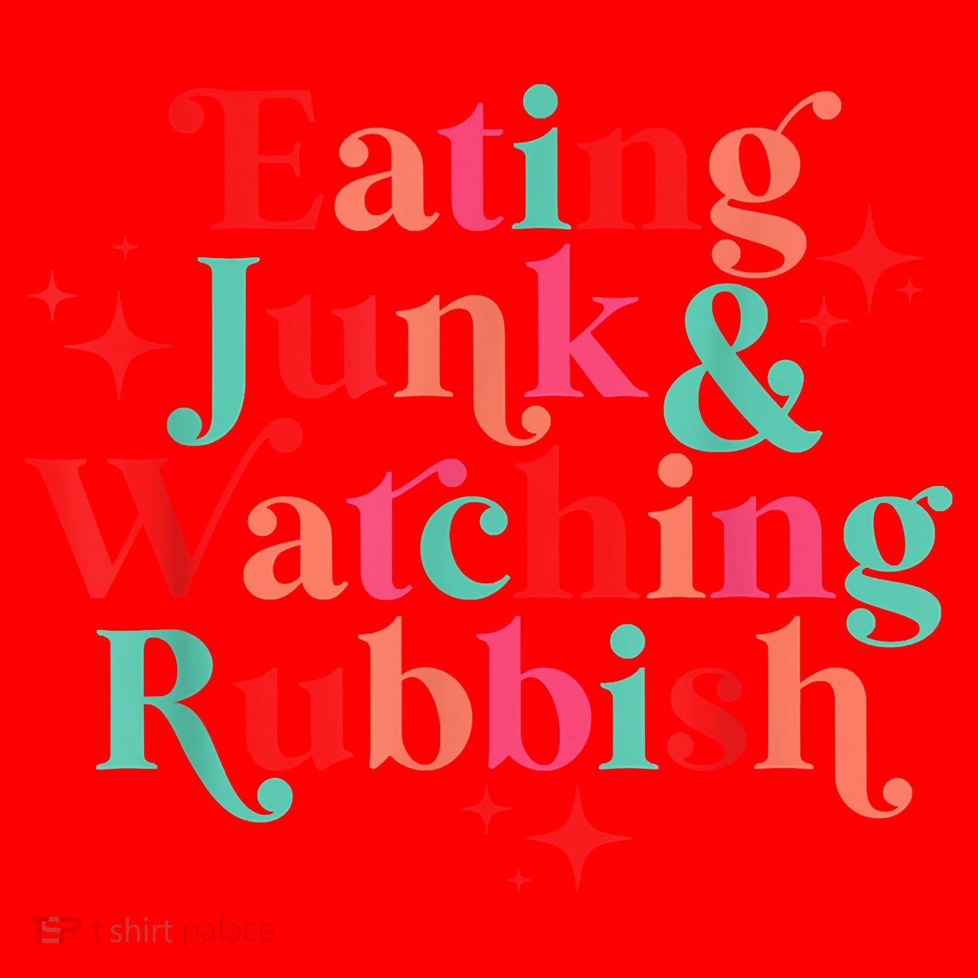 Eating Junk & Watching Rubbish Funny Christmas Santa Hat