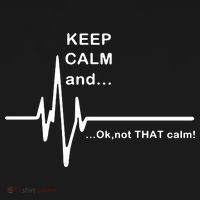 ECG Keep Calm And... Hilarious Heart Rate Backpack thumb 2