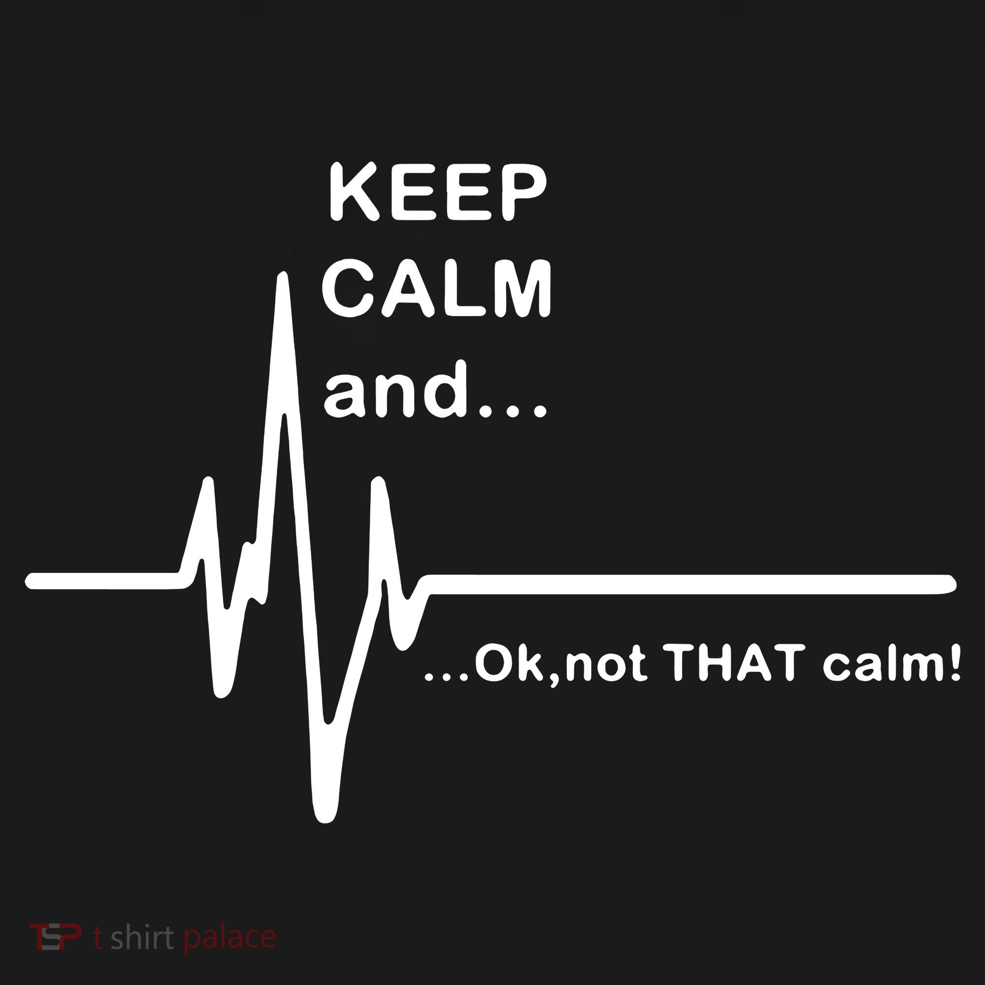 ECG Keep Calm And... Hilarious Heart Rate Backpack