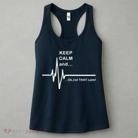ECG Keep Calm And... Hilarious Heart Rate Women's Tank Top thumb 3