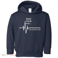 ECG Keep Calm And... Hilarious Heart Rate Toddler Hoodie thumb 0
