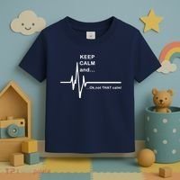 ECG Keep Calm And... Hilarious Heart Rate Toddler T-Shirt thumb 3