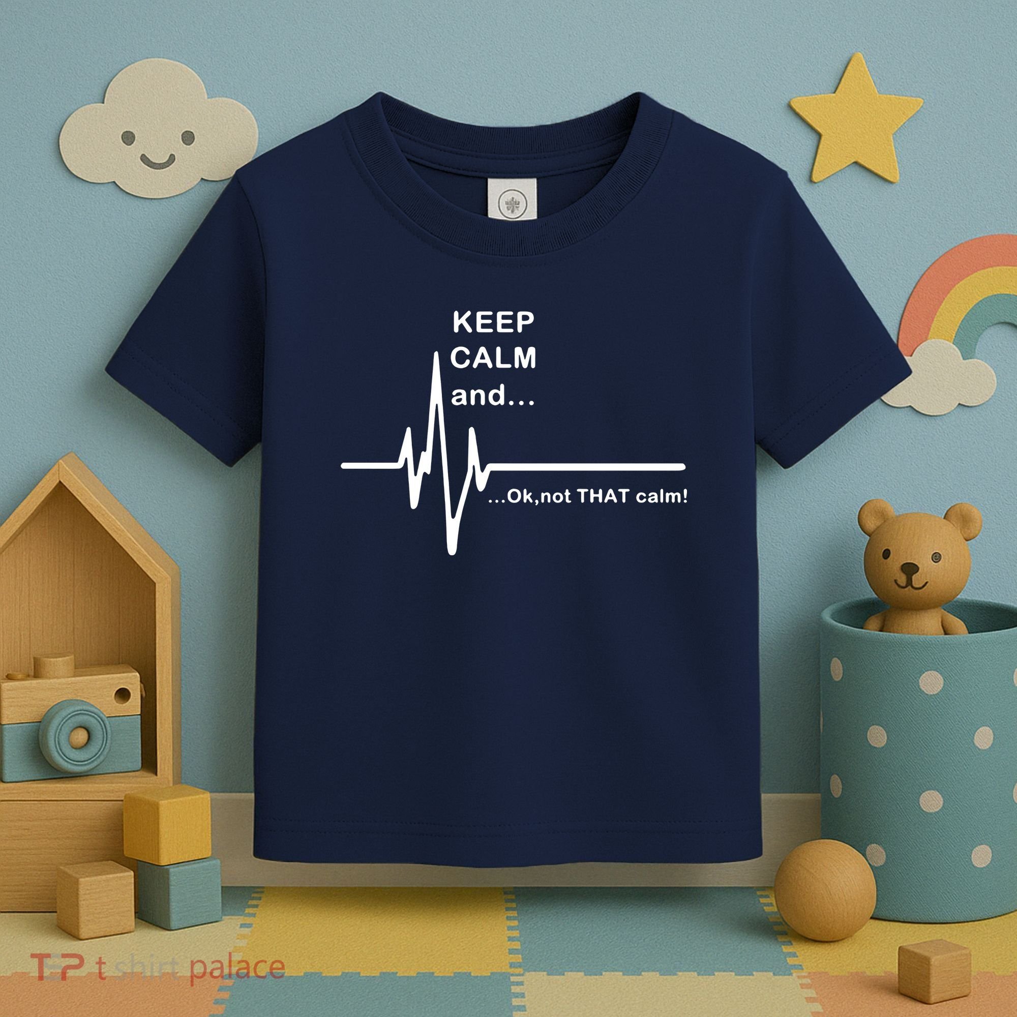 ECG Keep Calm And... Hilarious Heart Rate Toddler T-Shirt