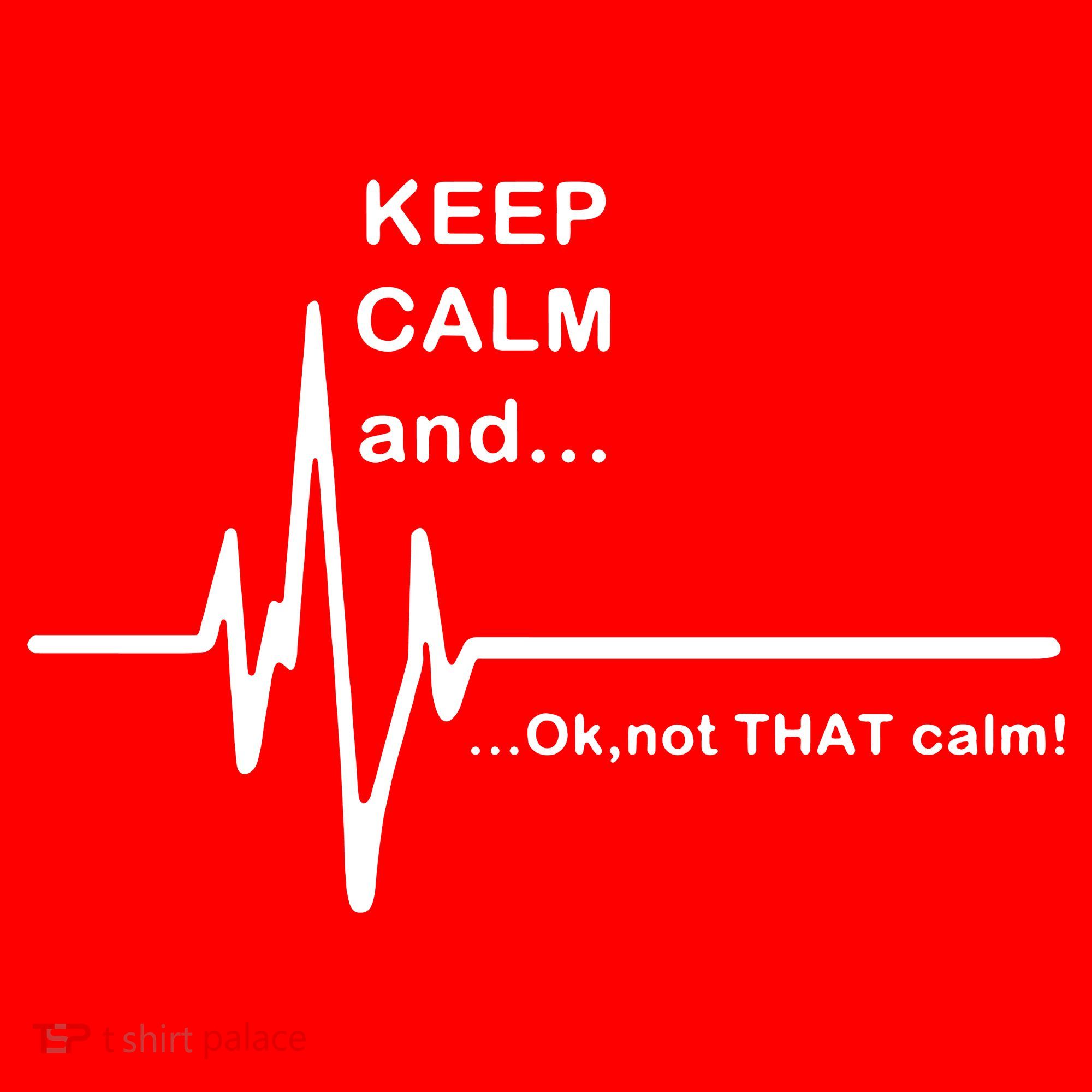 ECG Keep Calm And... Hilarious Heart Rate Santa Hat