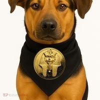 Egyptian King Pharoah Coin King Tut USA-Made Doggie Bandana thumb 1