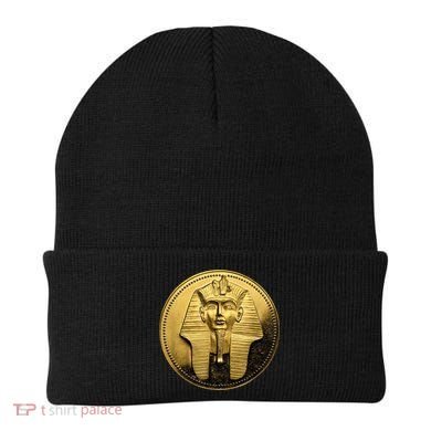Egyptian King Pharoah Coin King Tut Beanie