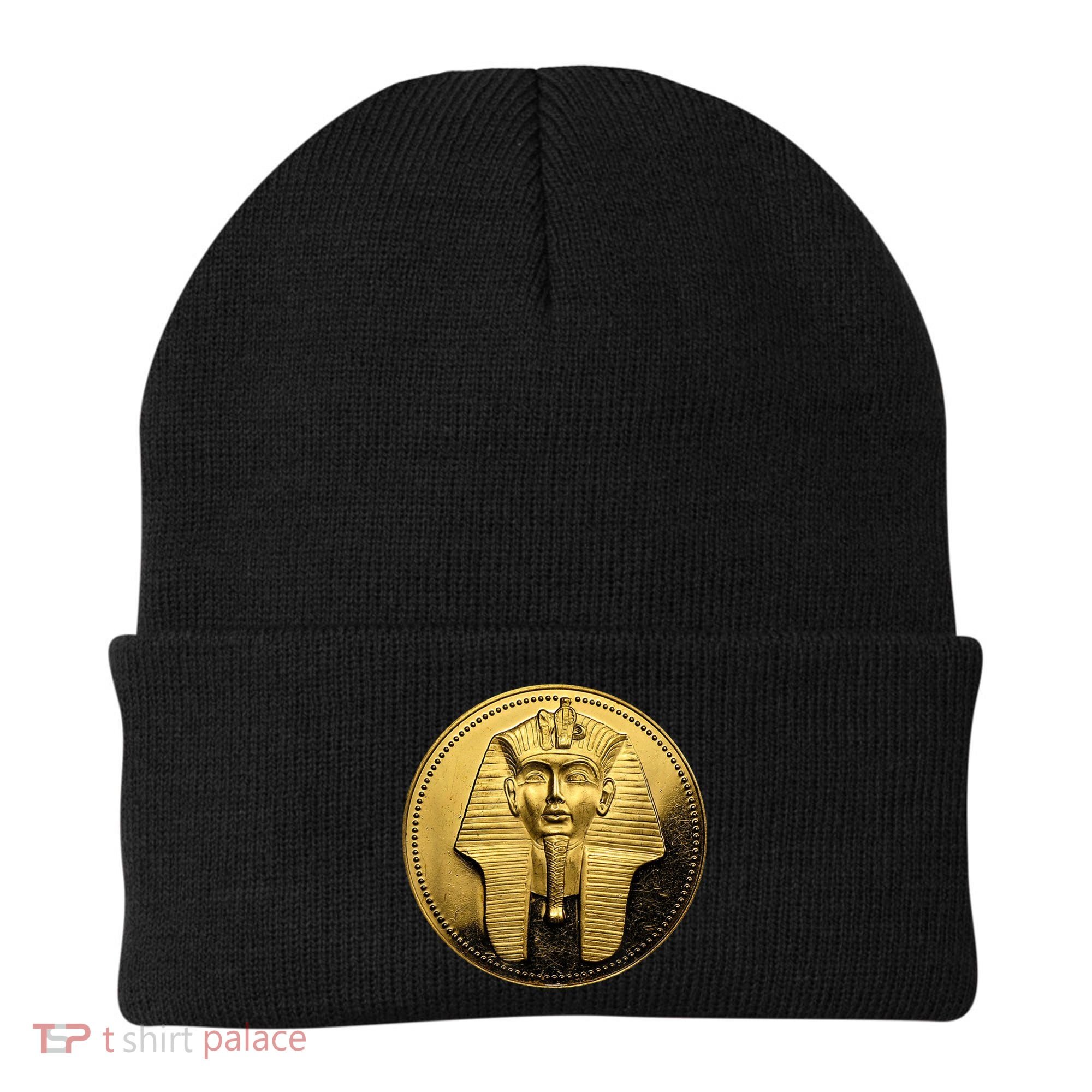Egyptian King Pharoah Coin King Tut Beanie