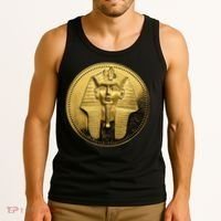 Egyptian King Pharoah Coin King Tut Tank Top thumb 3