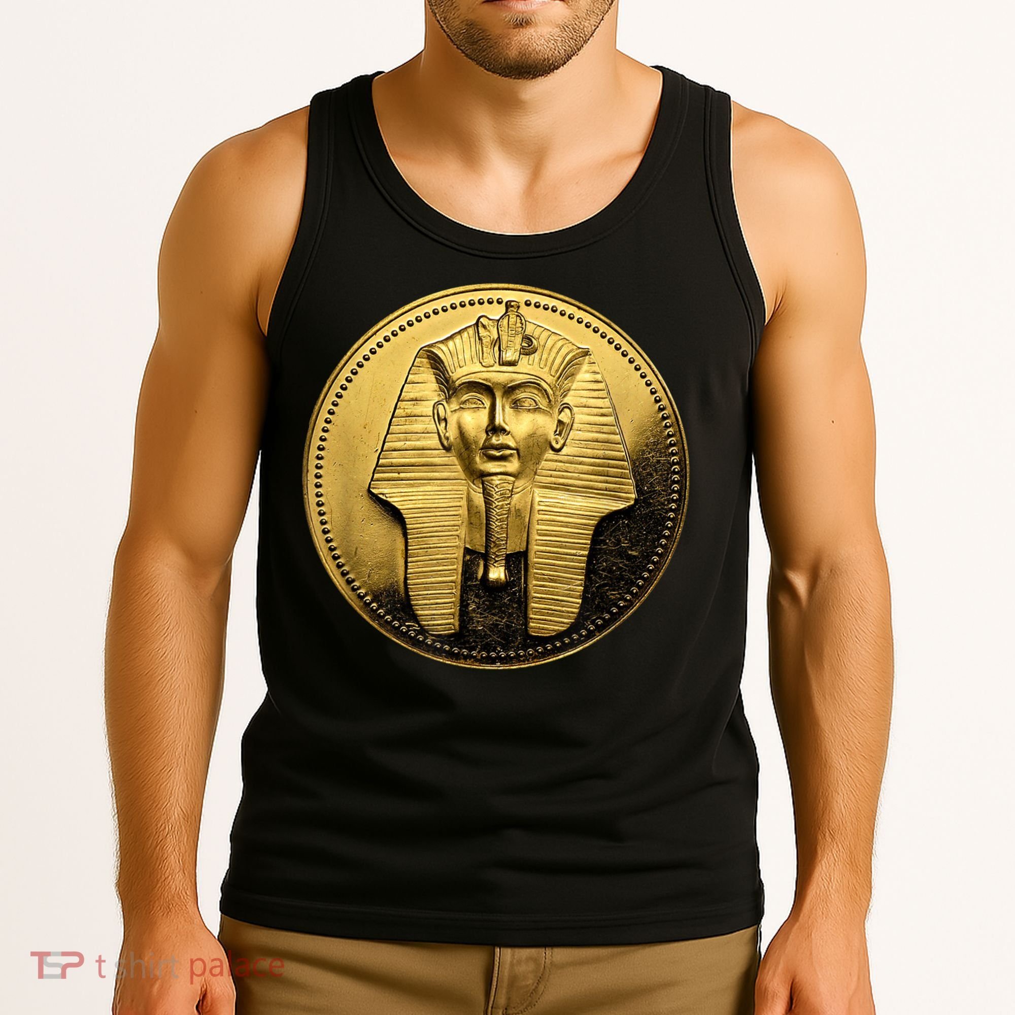 Egyptian King Pharoah Coin King Tut Tank Top