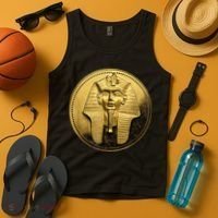 Egyptian King Pharoah Coin King Tut Tank Top thumb 4