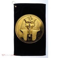 Egyptian King Pharoah Coin King Tut Golf Towel thumb 0