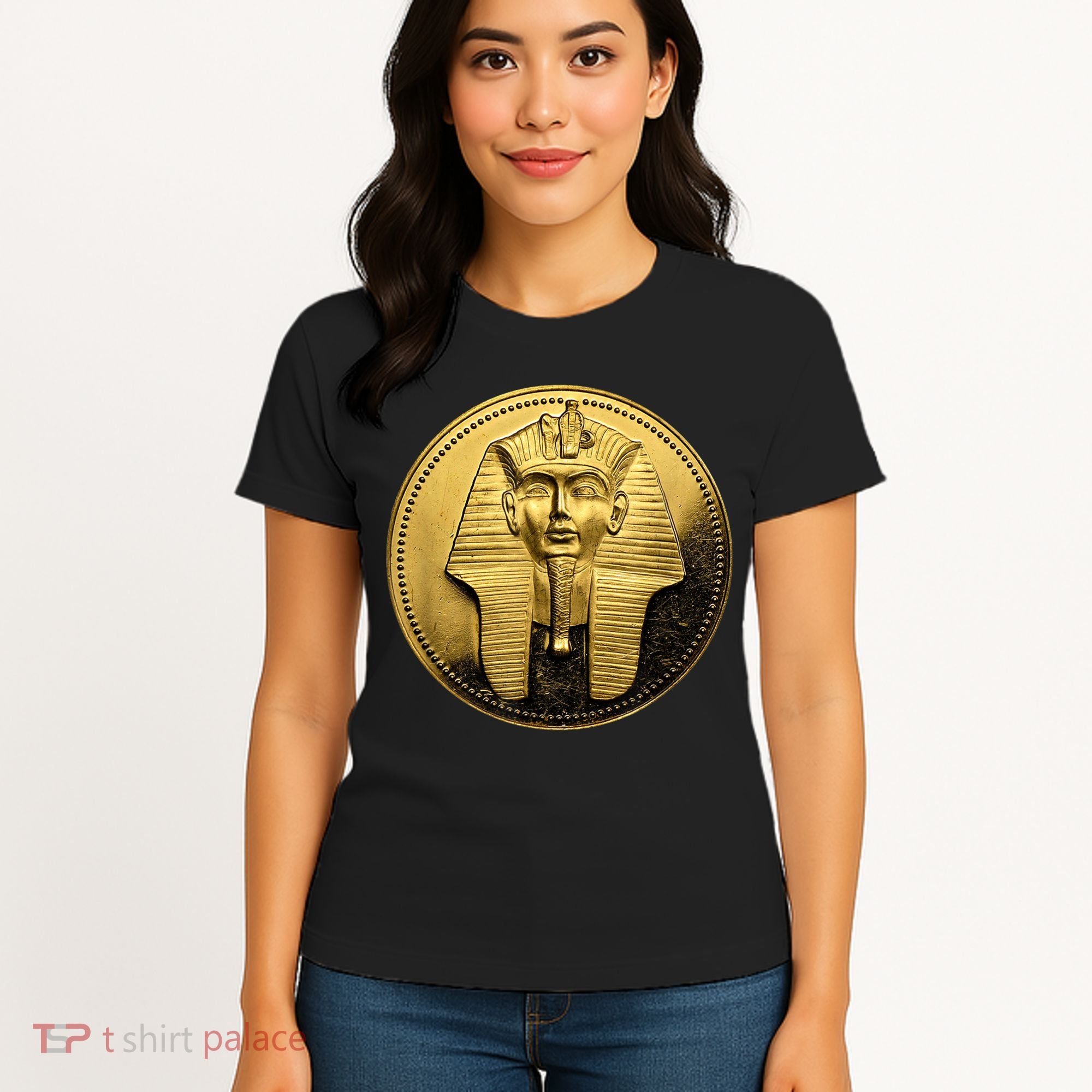 Egyptian King Pharoah Coin King Tut Women's T-Shirt