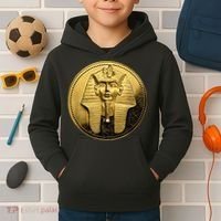 Egyptian King Pharoah Coin King Tut Kids Hoodie thumb 2