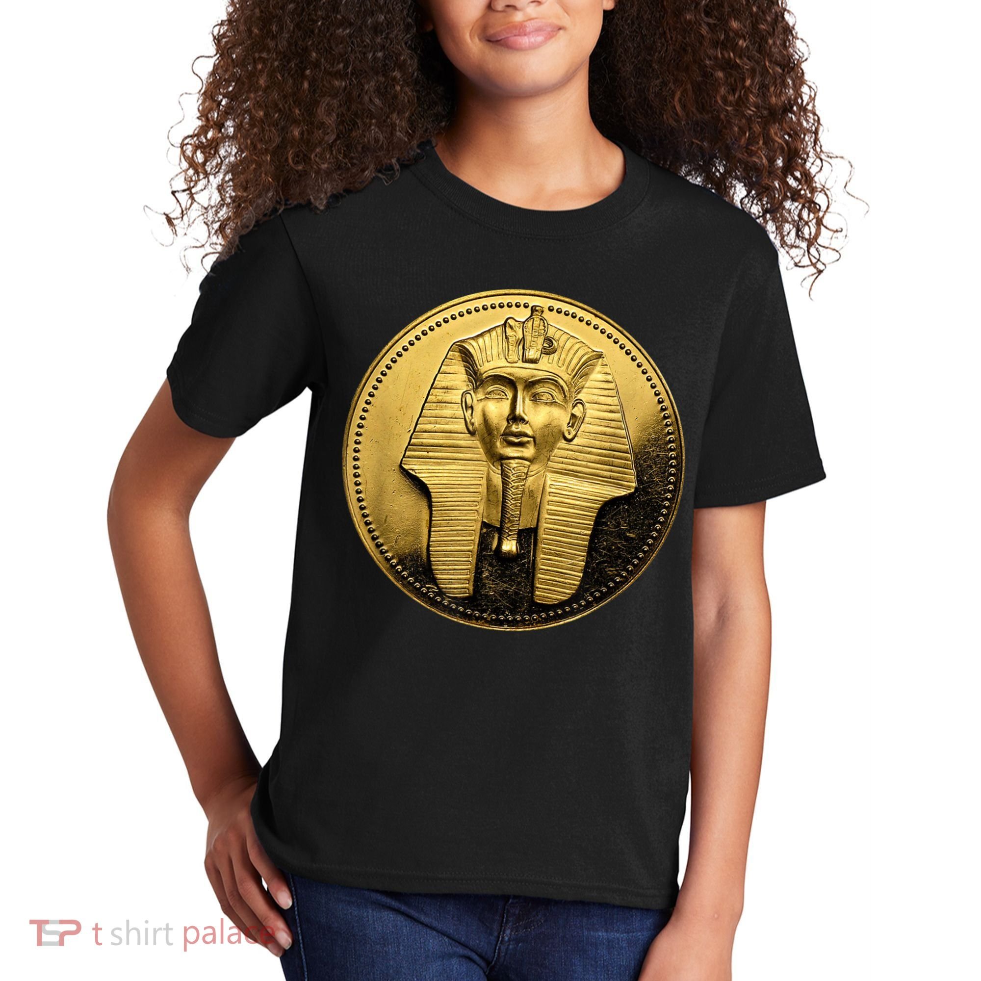 Egyptian King Pharoah Coin King Tut Kids T-Shirt