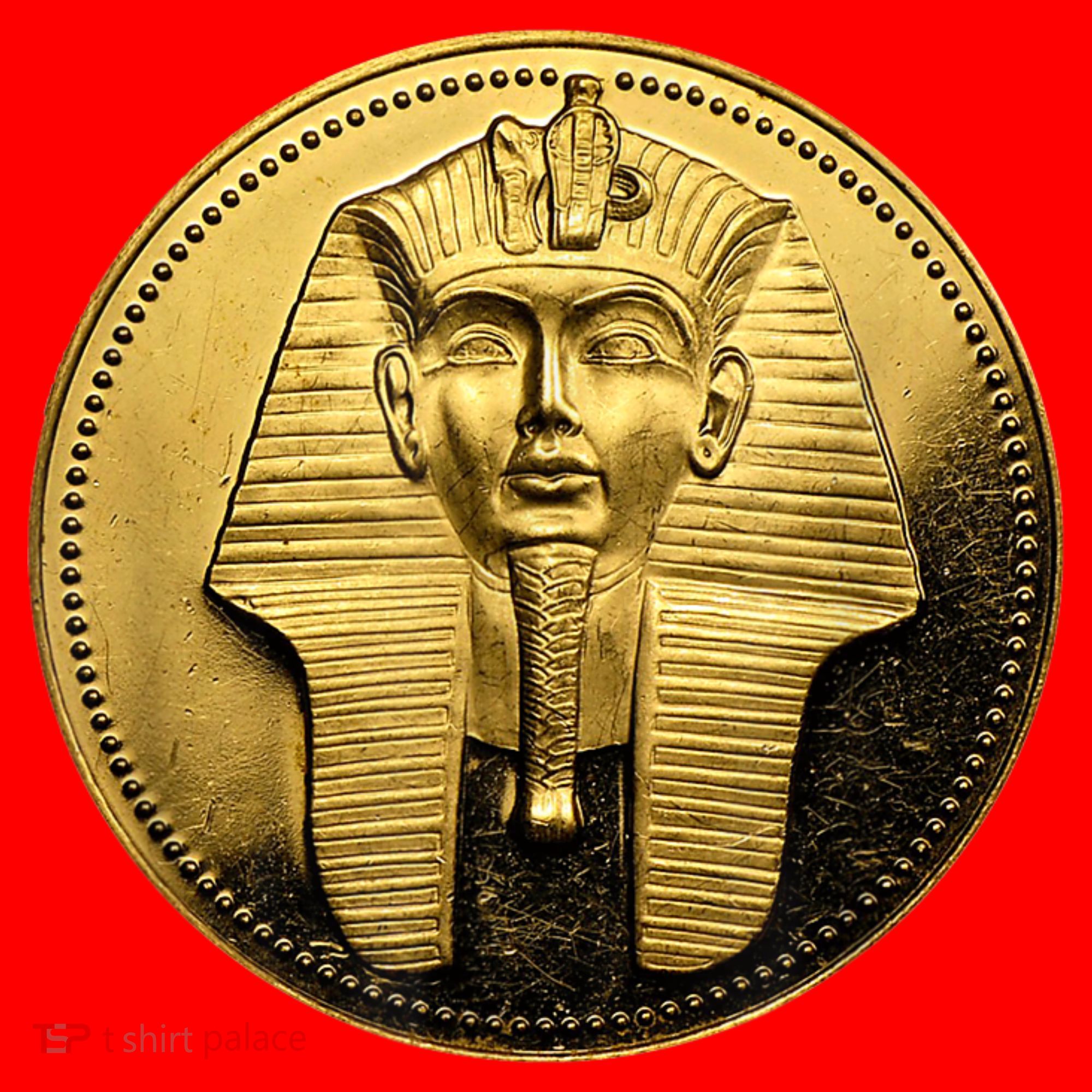 Egyptian King Pharoah Coin King Tut Santa Hat