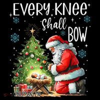 Every Knee Shall Bow Santa Christmas Nativity Scene Xmas Coffee Mug thumb 5