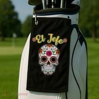 El Jefe Dia De Los Muertos Golf Towel thumb 2