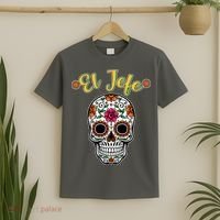 El Jefe Dia De Los Muertos T-Shirt thumb 2