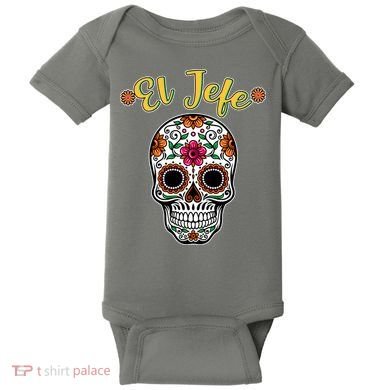 El Jefe Dia De Los Muertos Baby Bodysuit