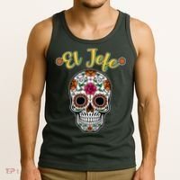 El Jefe Dia De Los Muertos Tank Top thumb 3