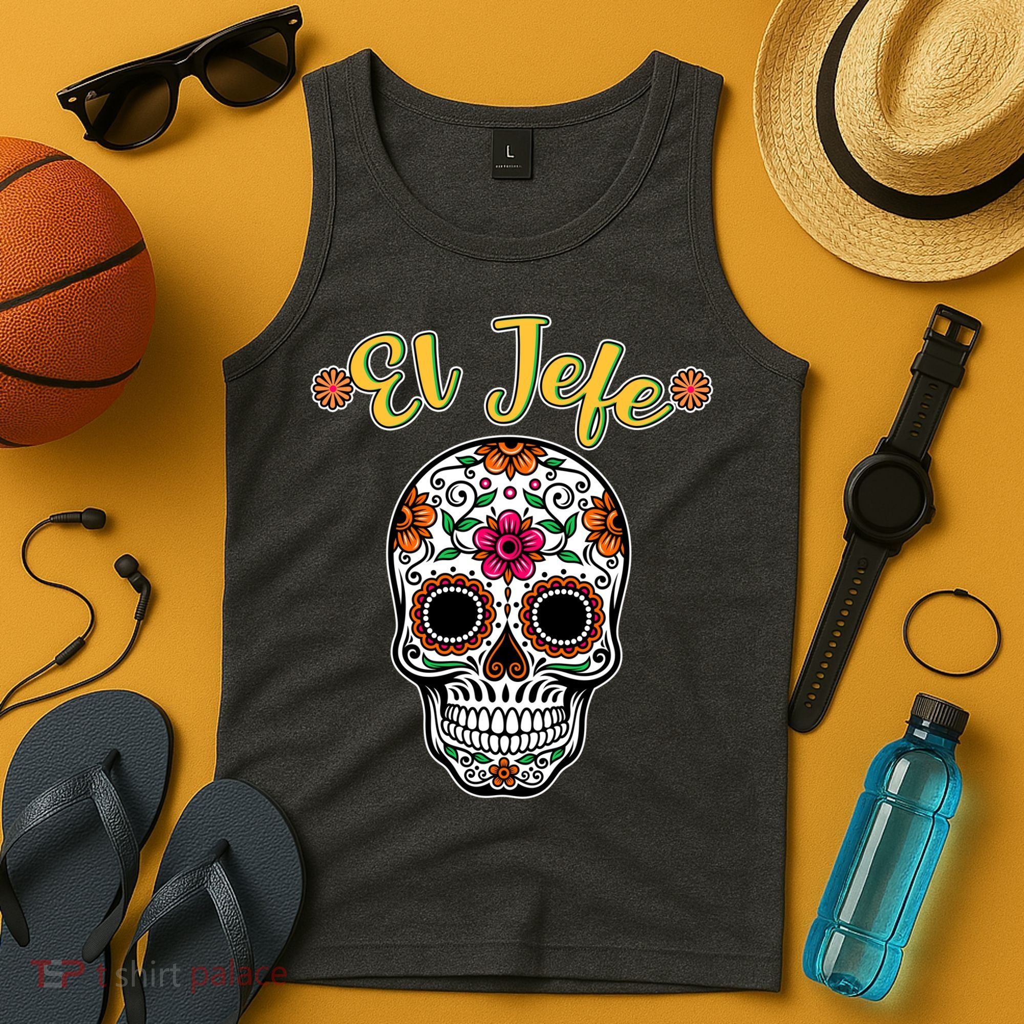 El Jefe Dia De Los Muertos Tank Top