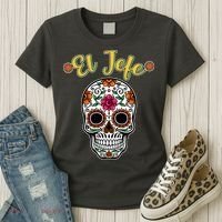 El Jefe Dia De Los Muertos Women's T-Shirt thumb 3
