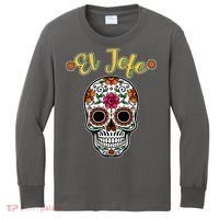 El Jefe Dia De Los Muertos Kids Long Sleeve Shirt thumb 0