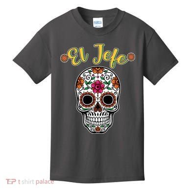 El Jefe Dia De Los Muertos Kids T-Shirt
