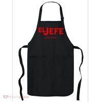 El Jefe (The Boss) Funny Text Logo Apron thumb 0
