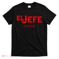 El Jefe (The Boss) Funny Text Logo T-Shirt thumb 0