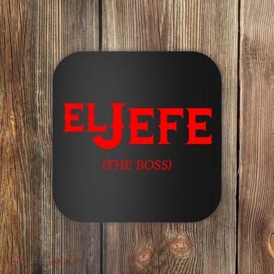 El Jefe (The Boss) Funny Text Logo Coaster
