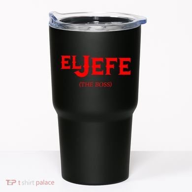 El Jefe (The Boss) Funny Text Logo Tumbler