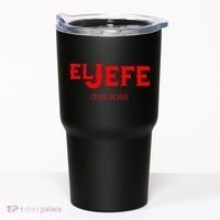 El Jefe (The Boss) Funny Text Logo Tumbler thumb 0