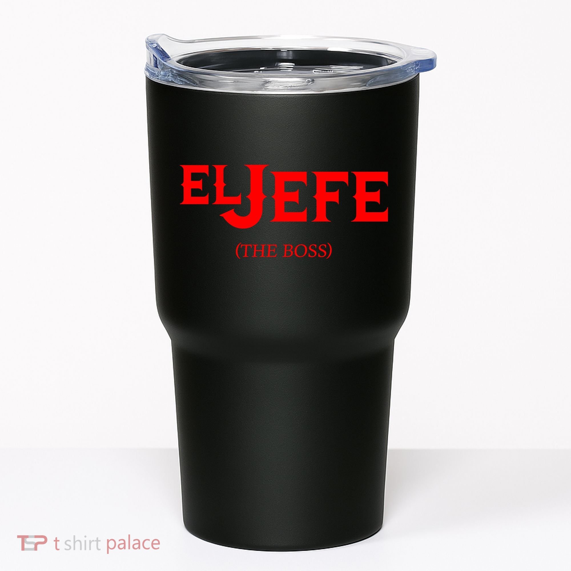 El Jefe (The Boss) Funny Text Logo Tumbler