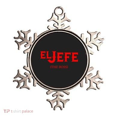 El Jefe (The Boss) Funny Text Logo Ornament