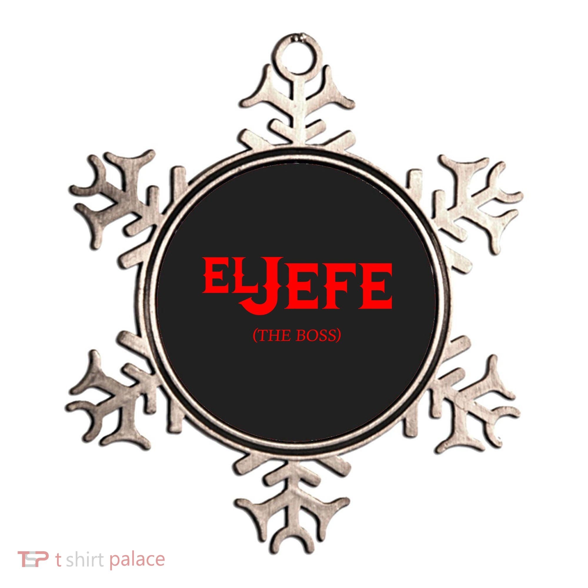 El Jefe (The Boss) Funny Text Logo Ornament