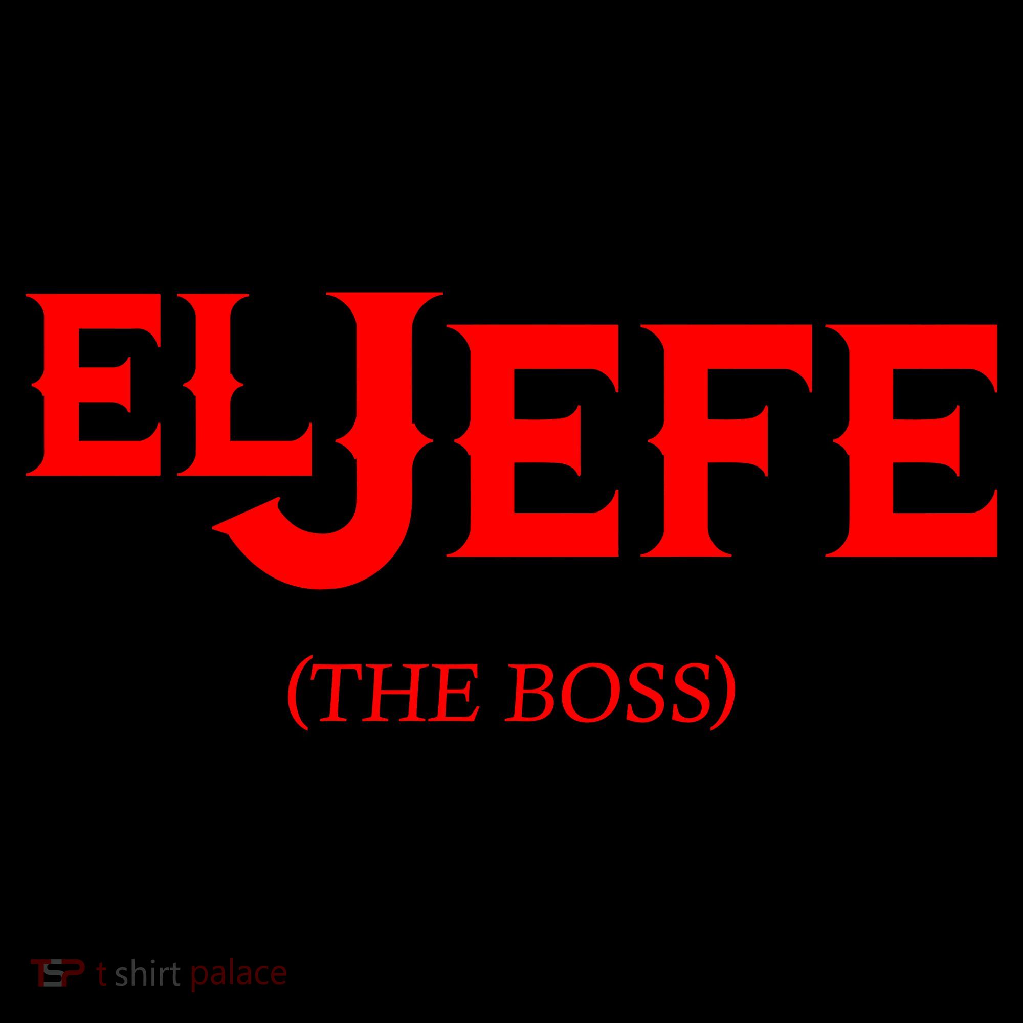 El Jefe (The Boss) Funny Text Logo Women's Long Sleeve Shirt