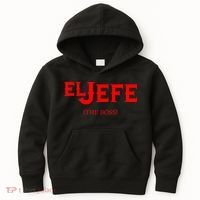 El Jefe (The Boss) Funny Text Logo Kids Hoodie thumb 0