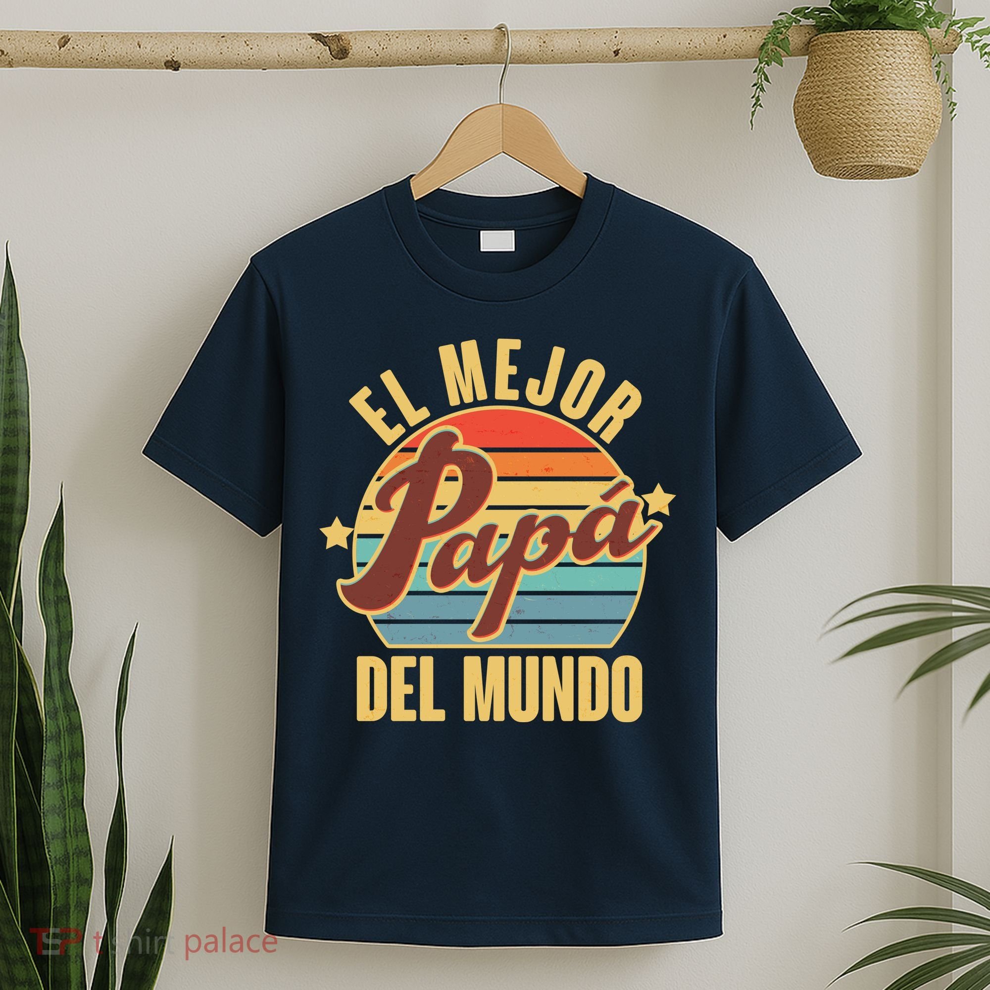 El Mejor Papá Del Mundo Vintage T-Shirt
