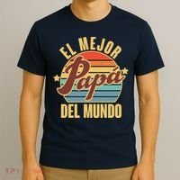 El Mejor Papá Del Mundo Vintage T-Shirt thumb 3