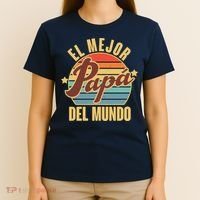 El Mejor Papá Del Mundo Vintage T-Shirt thumb 4