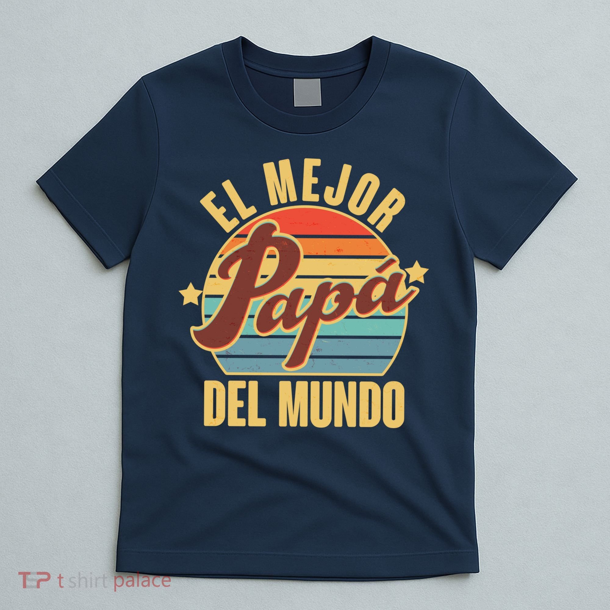 El Mejor Papá Del Mundo Vintage T-Shirt