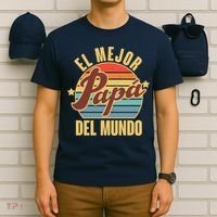 El Mejor Papá Del Mundo Vintage T-Shirt thumb 6