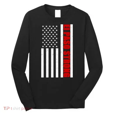 El Paso Strong American Flag Long Sleeve Shirt