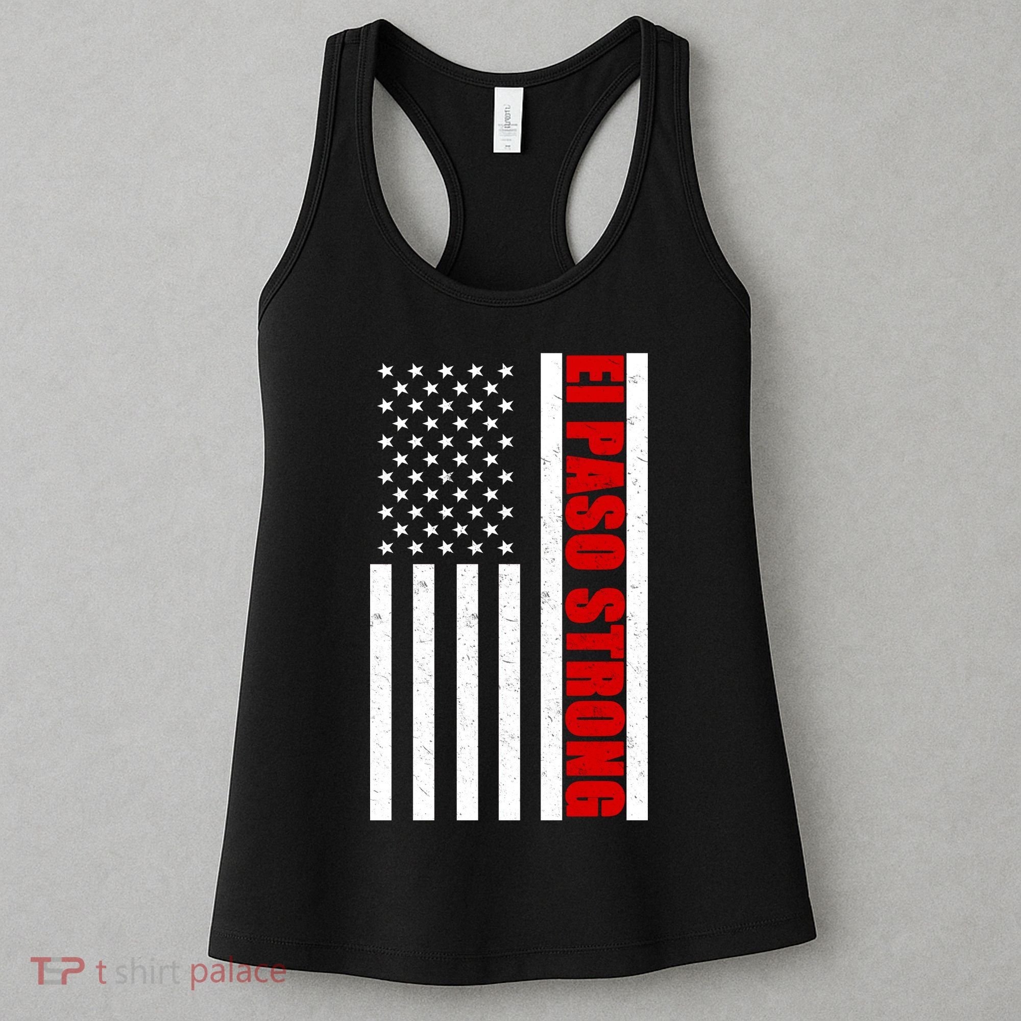 El Paso Strong American Flag Women's Tank Top