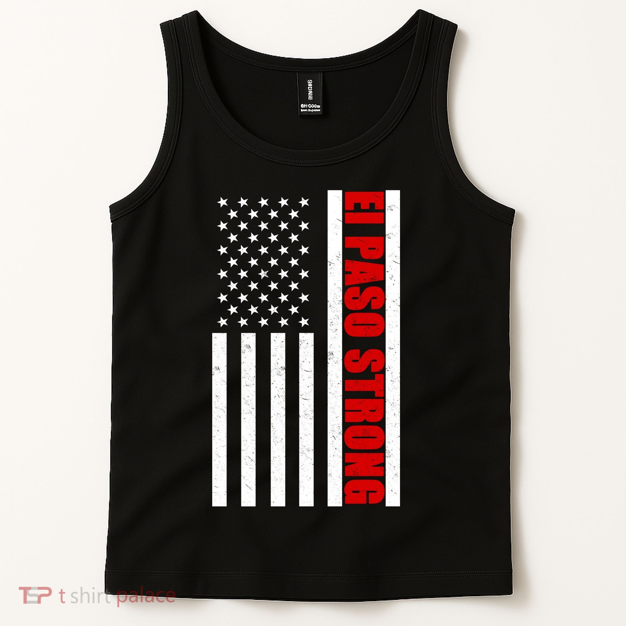 El Paso Strong American Flag Tank Top